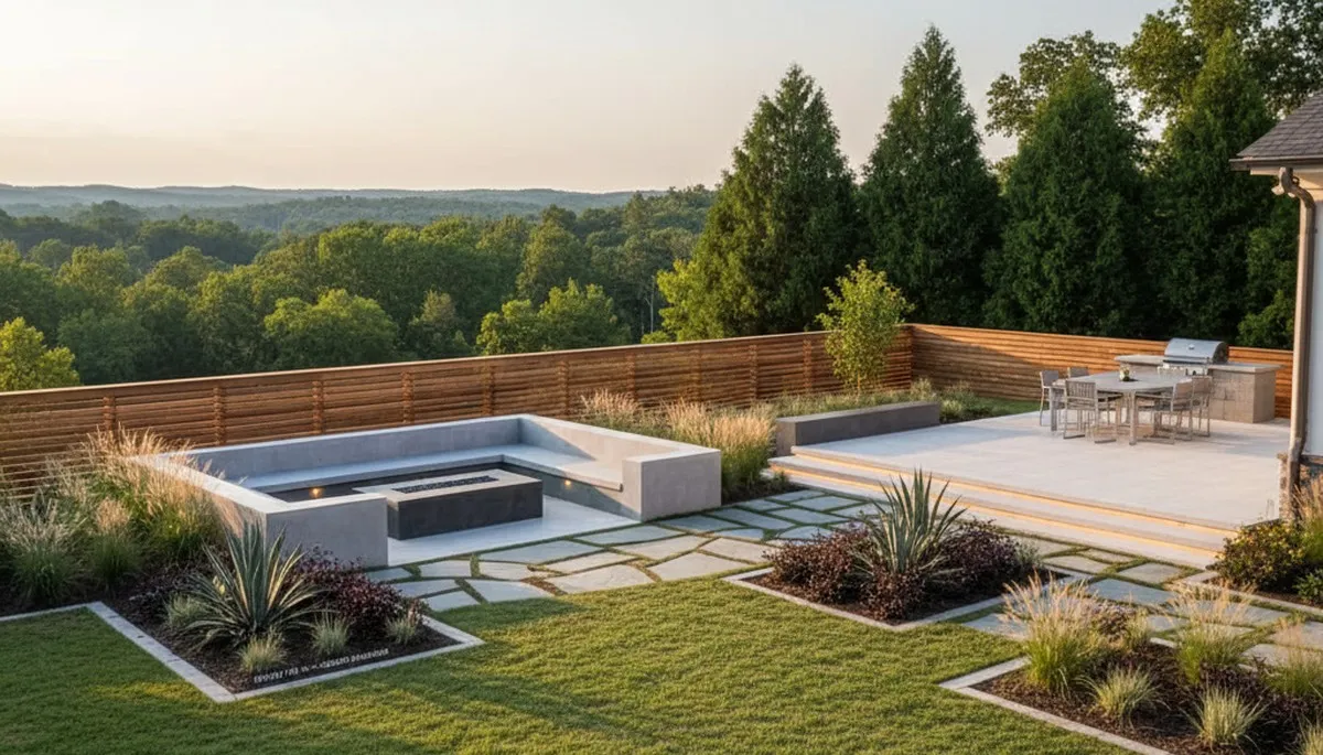 Landscaping crew providing lawn care and yard maintenance in Charlotte, NC